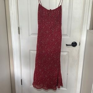 Red summer dress